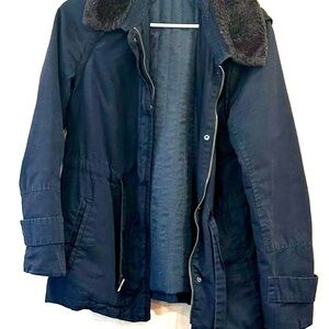 GAP Black Jacket with Beige Accents